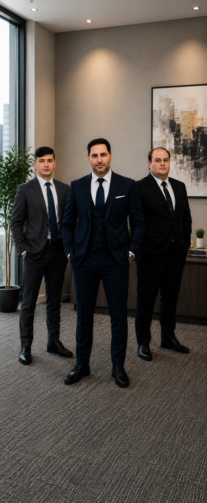 The Azimi Law team — Ben Azimi and colleagues, Toronto personal injury and immigration litigation lawyers